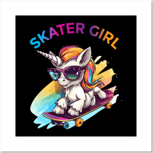 SKATERS GIRL Posters and Art